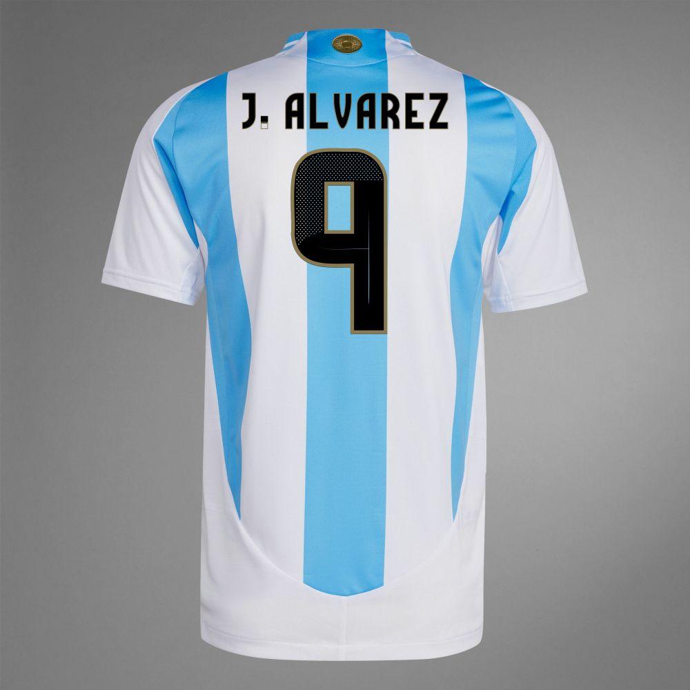 2024 Argentina J. ALVAREZ 9 Home Authentic Jersey