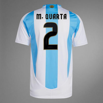 2024 Argentina M. QUARTA 2 Home Authentic Jersey