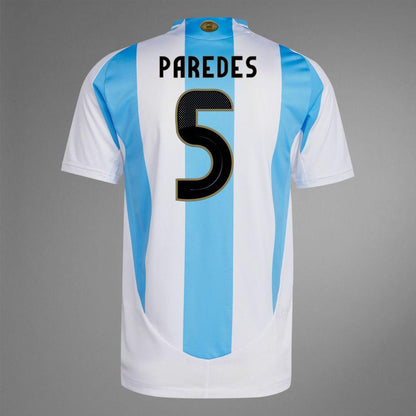 2024 Argentina PAREDES 5 Home Authentic Jersey