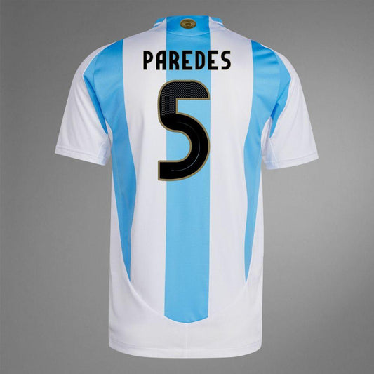 2024 Argentina PAREDES 5 Home Authentic Jersey