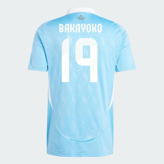 Youth 2024 Belgium BAKAYOKO 19 Away Replica Jersey