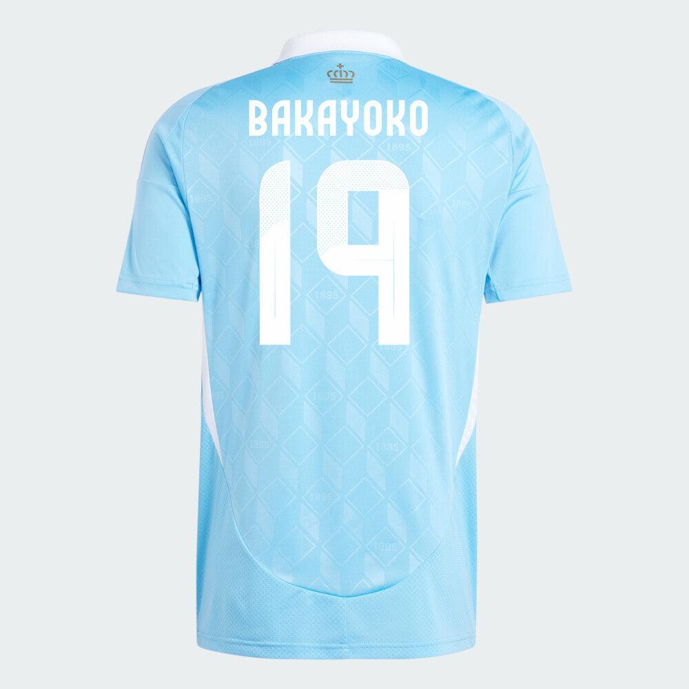 2024 Belgium BAKAYOKO 19 Away Replica Jersey