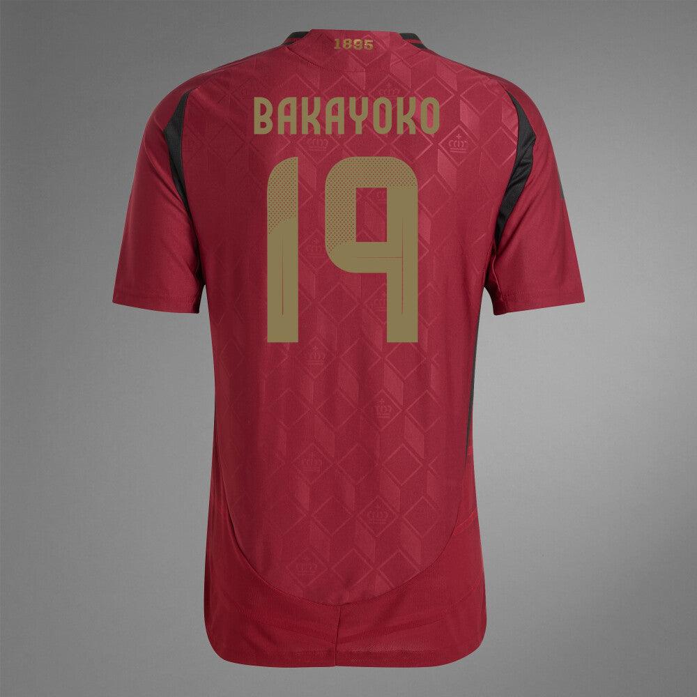 2024 Belgium BAKAYOKO 19 Home Authentic Jersey