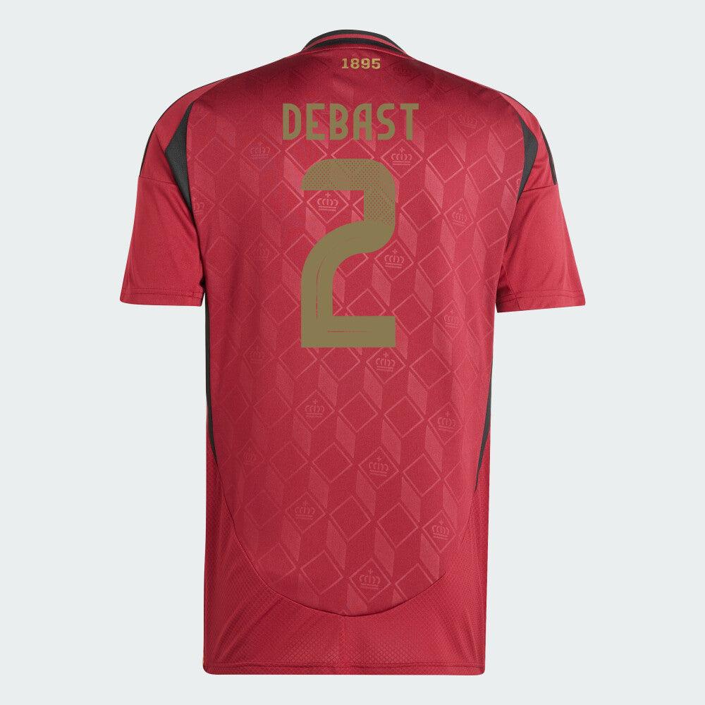 Youth 2024 Belgium DEBAST 2 Home Replica Jersey