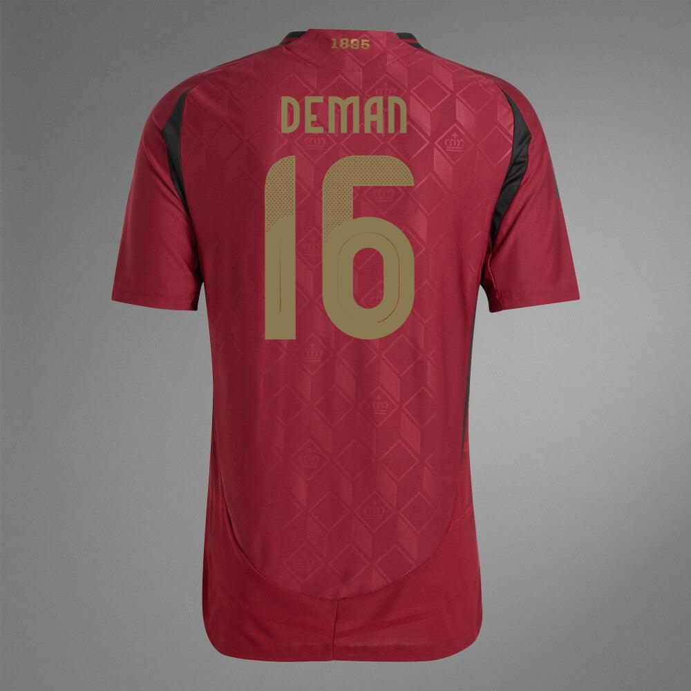 2024 Belgium DEMAN 16 Home Authentic Jersey