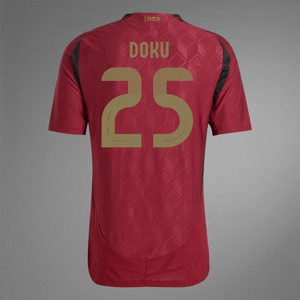 2024 Belgium DOKU 25 Home Authentic Jersey