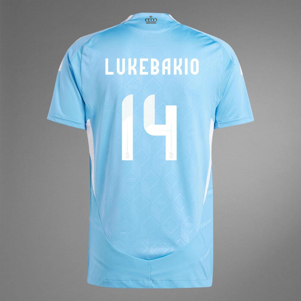 2024 Belgium LUKEBAKIO 14 Away Authentic Jersey