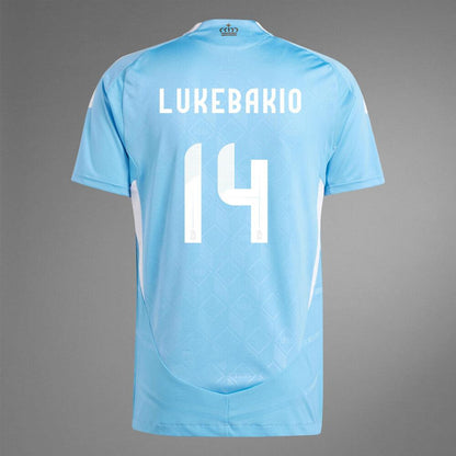 2024 Belgium LUKEBAKIO 14 Away Authentic Jersey