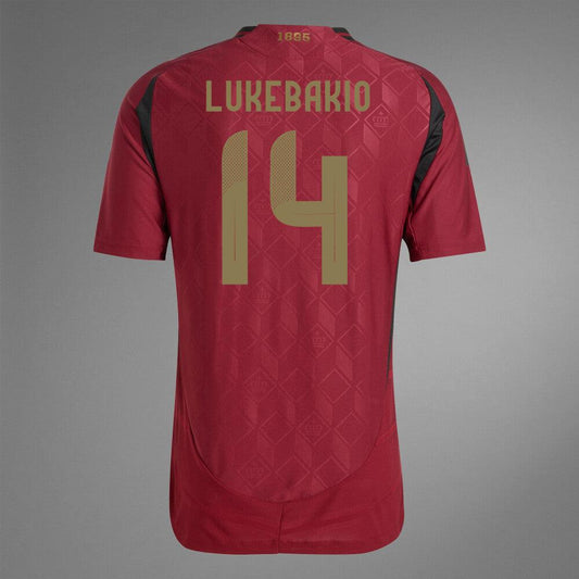 2024 Belgium LUKEBAKIO 14 Home Authentic Jersey