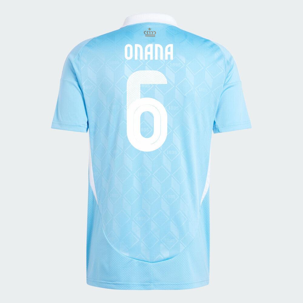 Youth 2024 Belgium ONANA 6 Away Replica Jersey