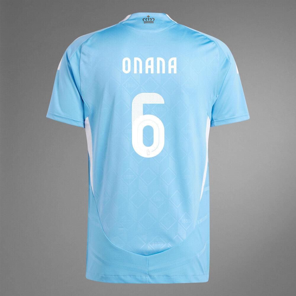 2024 Belgium ONANA 6 Away Authentic Jersey