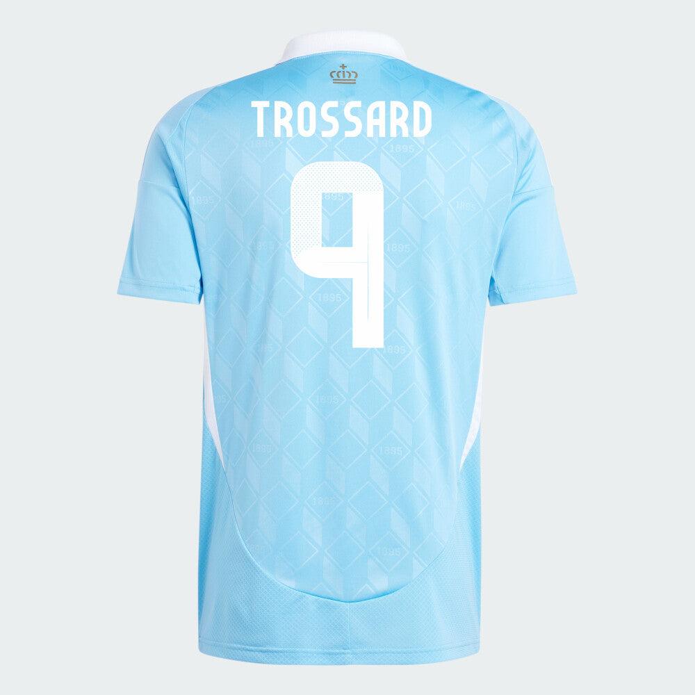 Youth 2024 Belgium TROSSARD 9 Away Replica Jersey