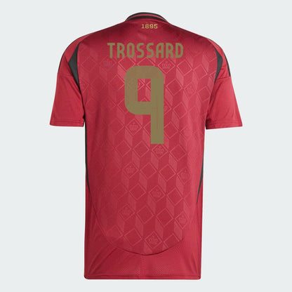 Youth 2024 Belgium TROSSARD 9 Home Replica Jersey