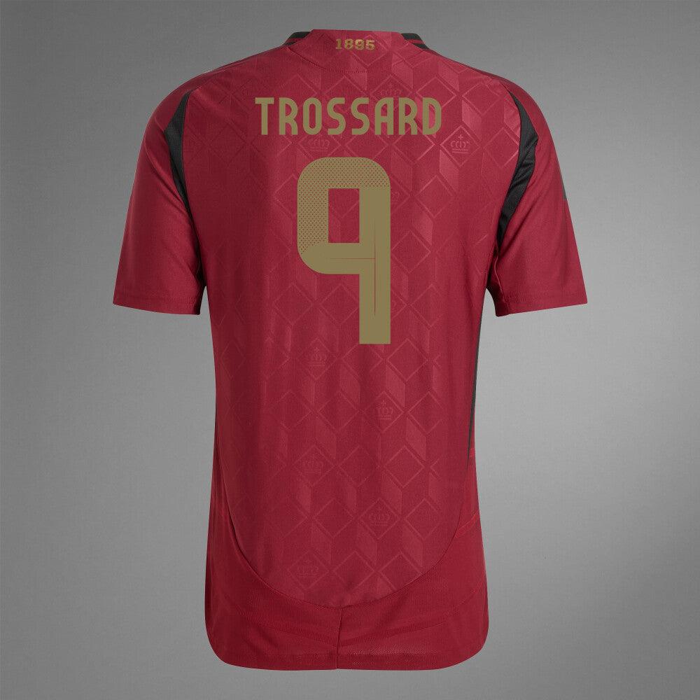 2024 Belgium TROSSARD 9 Home Authentic Jersey