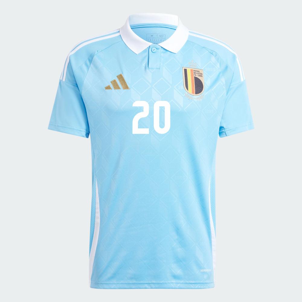 Youth 2024 Belgium VERMEEREN 20 Away Replica Jersey