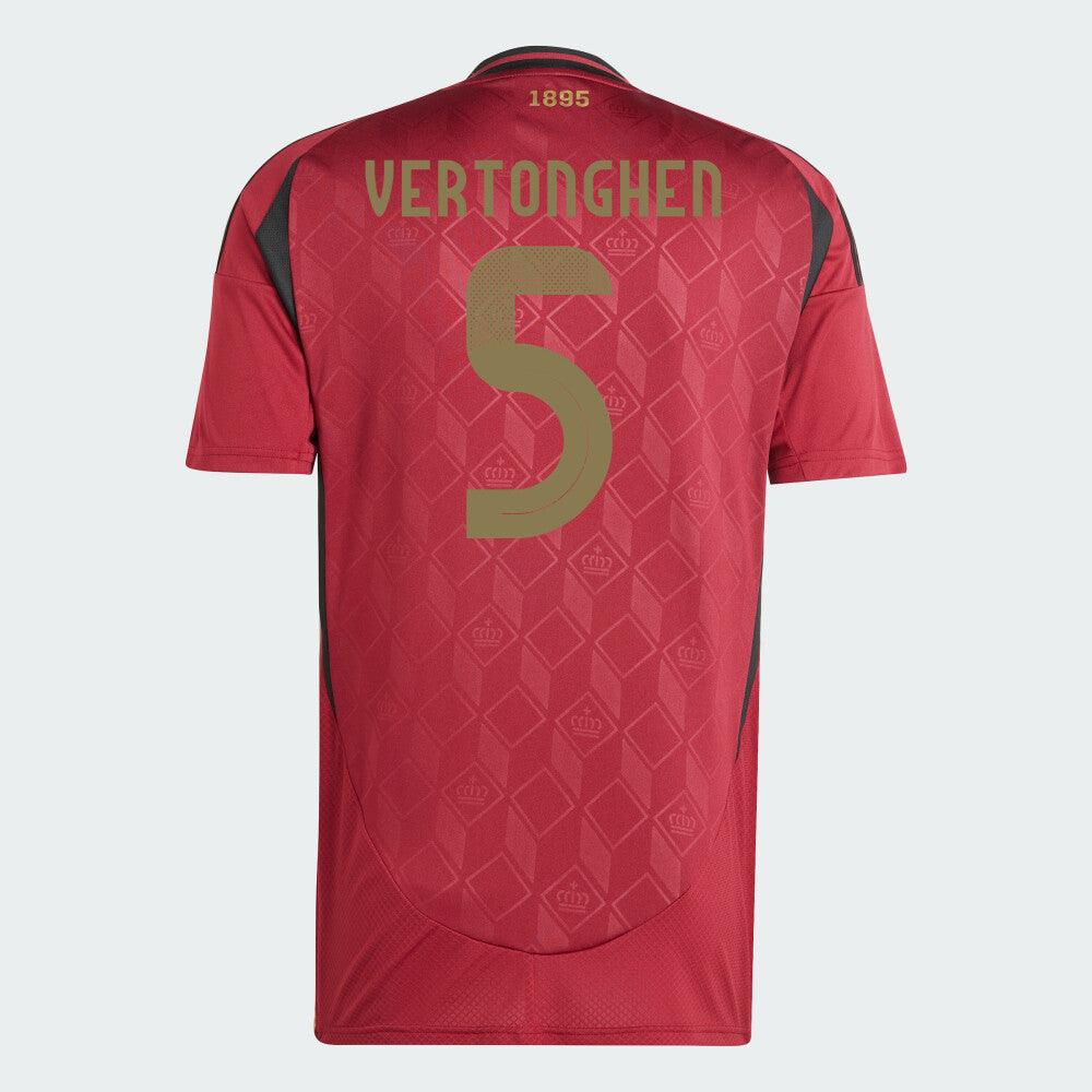 2024 Belgium VERTONGHEN 5 Home Replica Jersey