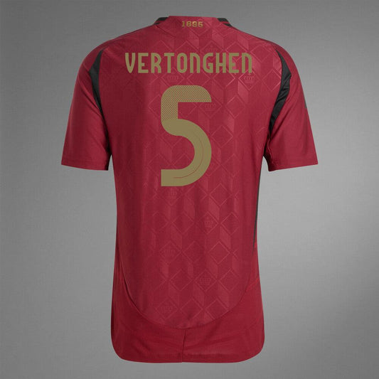 2024 Belgium VERTONGHEN 5 Home Authentic Jersey