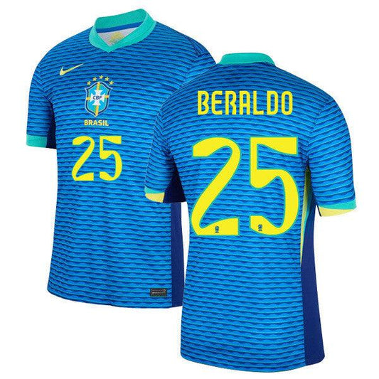 Youth 2024 Brazil Away Replica Jersey BERALDO 25