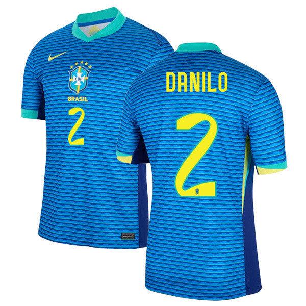 Youth 2024 Brazil Away Replica Jersey DANILO 2