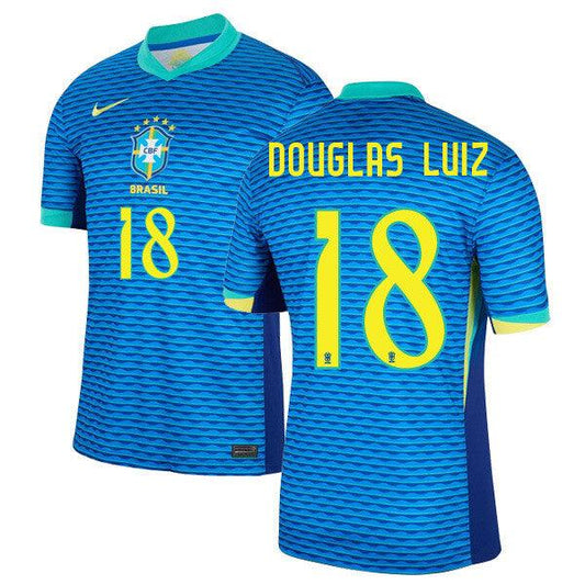 Youth 2024 Brazil Away Replica Jersey DOUGLAS LUIZ 18