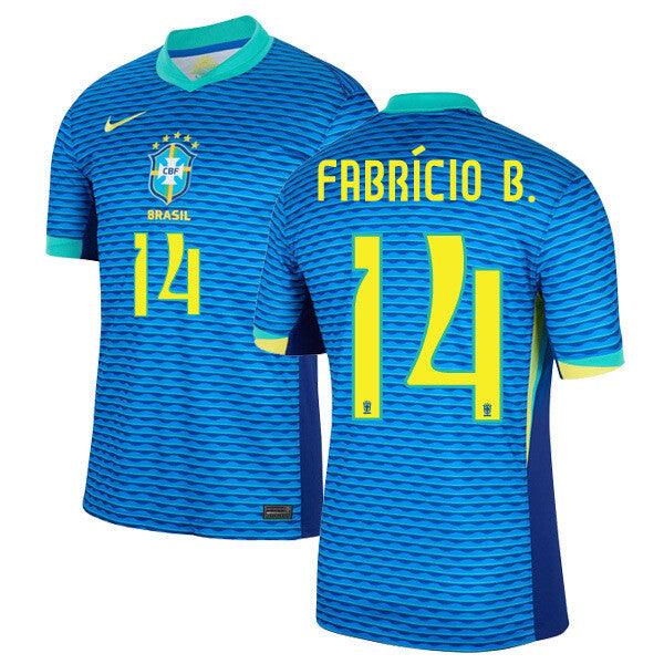 Youth 2024 Brazil Away Replica Jersey FABRiCIO B. 14