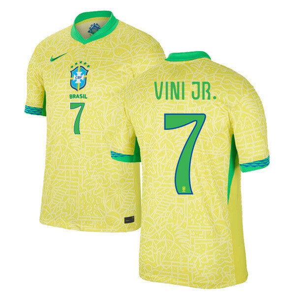 Youth 2024 Brazil Home Replica Jersey VINI JR. 7