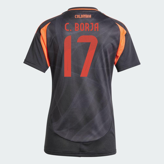 Women's 2024 Colombia C. BORJA 17 Away Replica Jersey