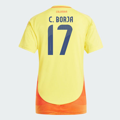 Women's 2024 Colombia C. BORJA 17 Home Replica Jersey