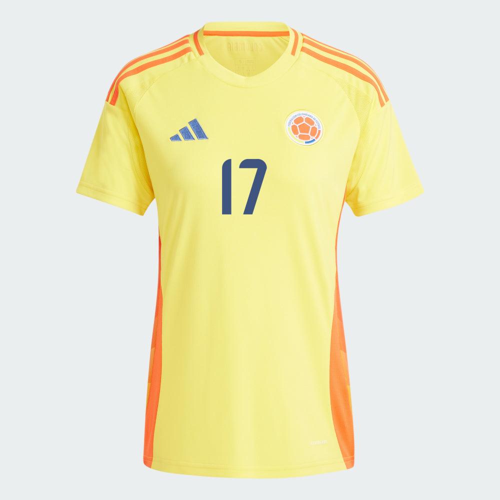 Women's 2024 Colombia C. BORJA 17 Home Replica Jersey