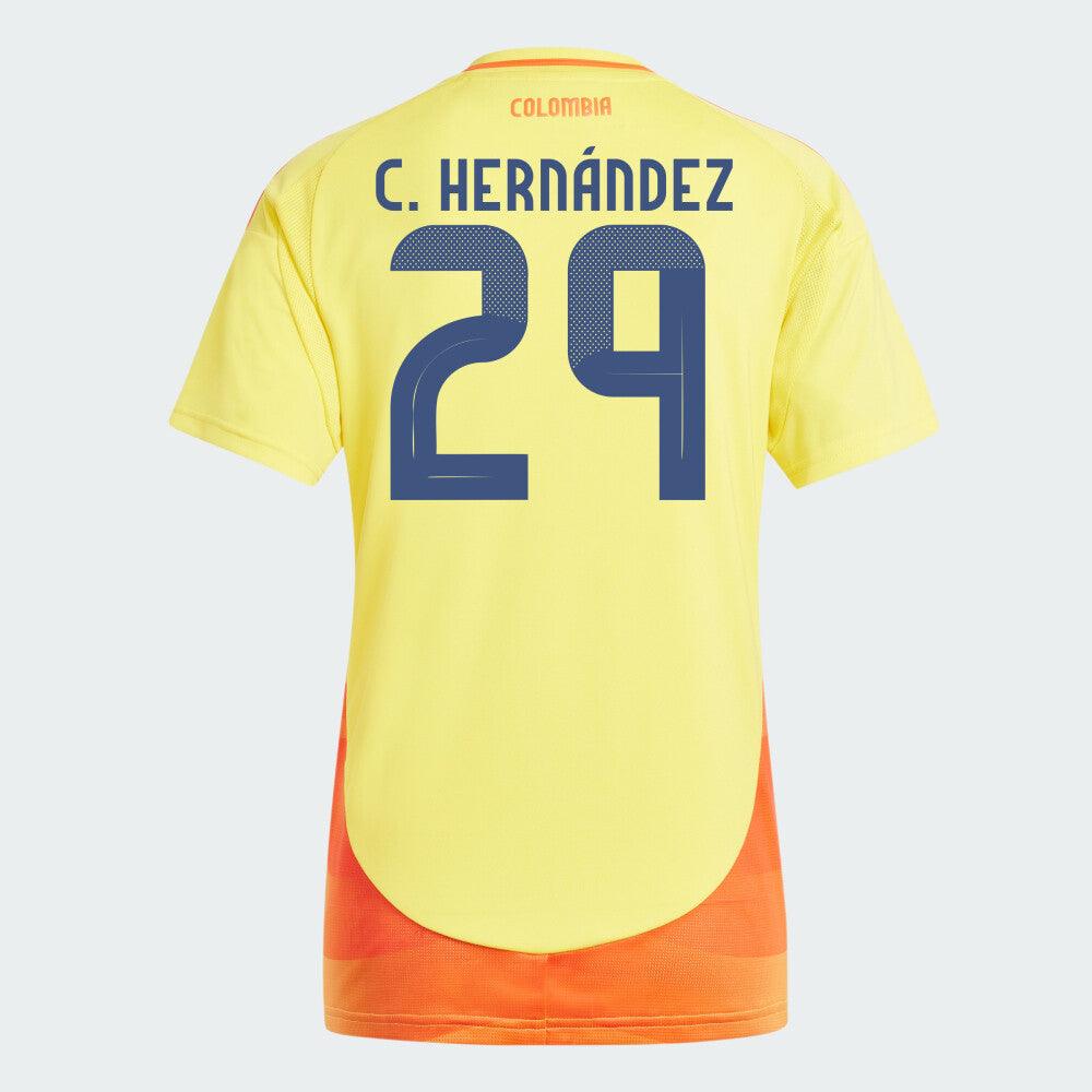 Women's 2024 Colombia C. HERNANDEZ 29 Home Replica Jersey