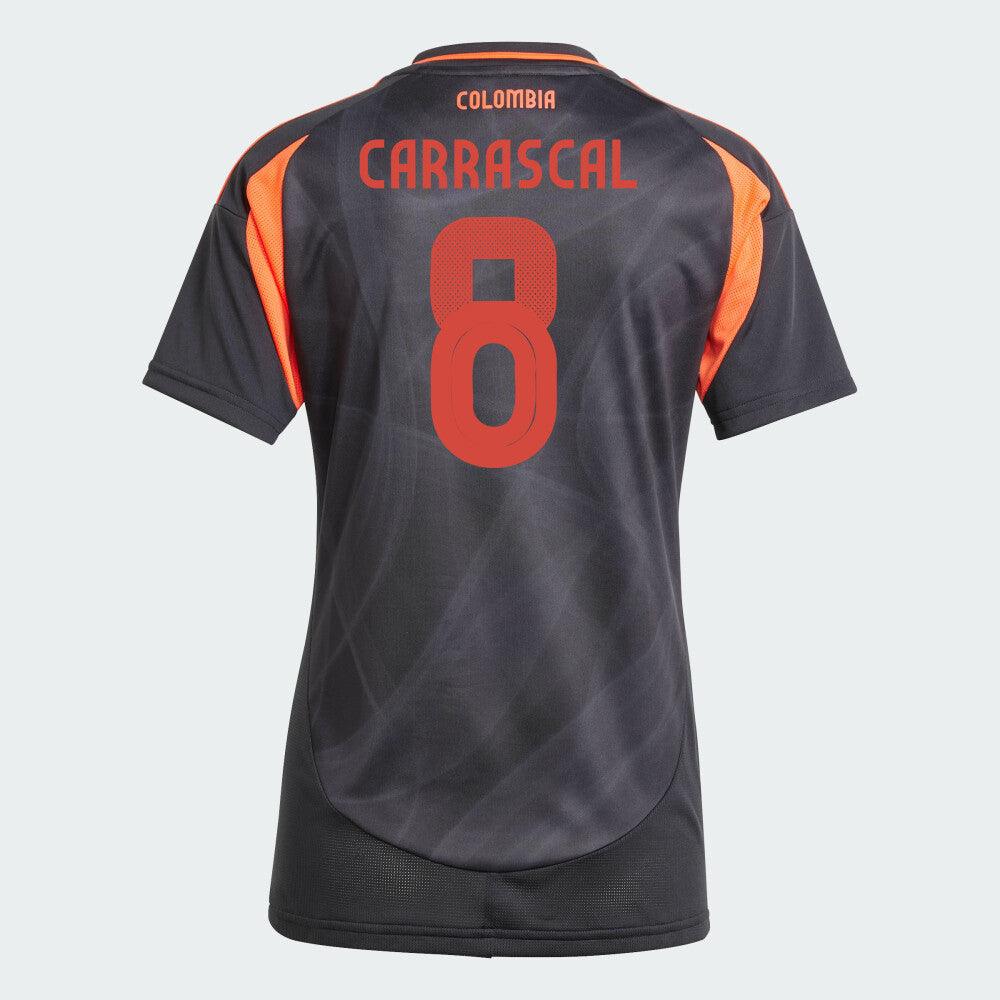 Women's 2024 Colombia CARRASCAL 8 Away Replica Jersey