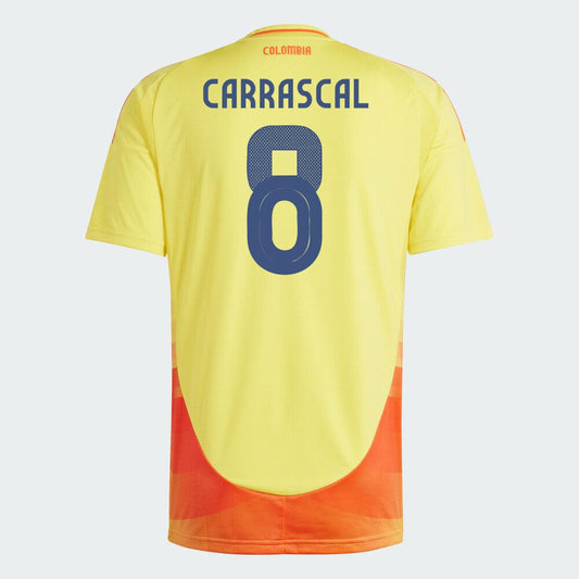 Youth 2024 Colombia CARRASCAL 8 Home Replica Jersey