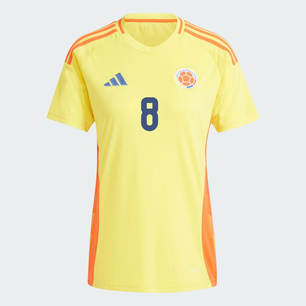 Women's 2024 Colombia CARRASCAL 8 Home Replica Jersey