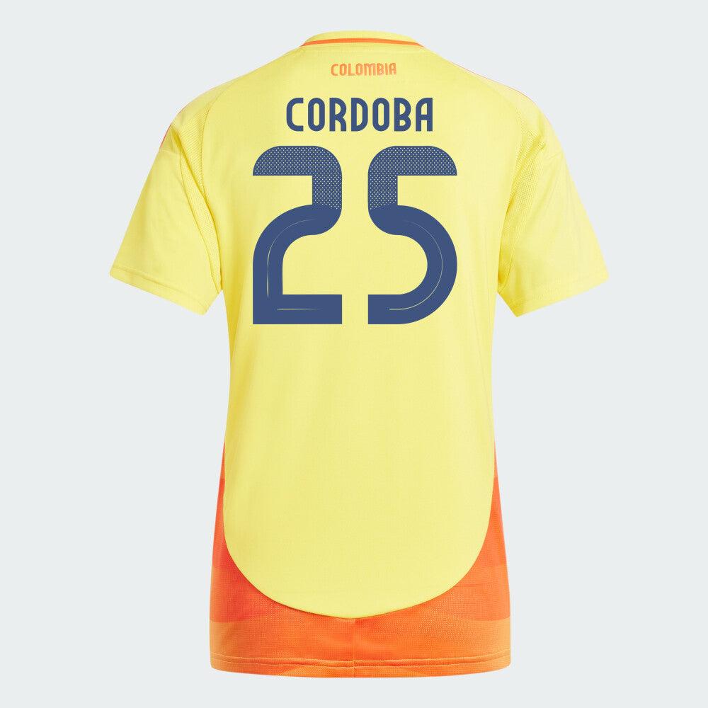 Women's 2024 Colombia CORDOBA 25 Home Replica Jersey