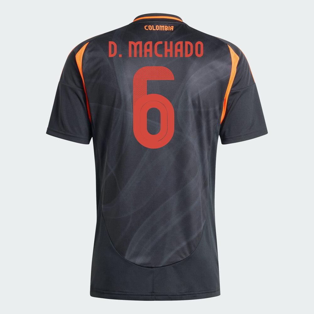 Youth 2024 Colombia D. MACHADO 6 Away Replica Jersey