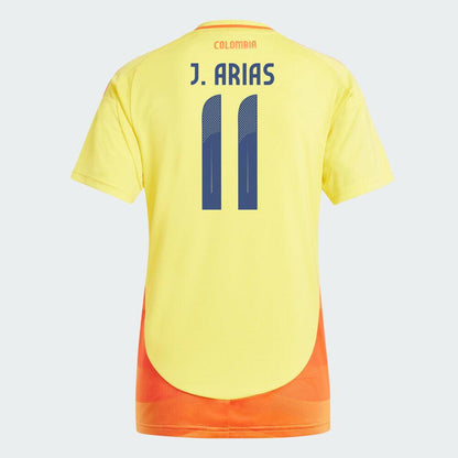 Women's 2024 Colombia J. ARIAS 11 Home Replica Jersey