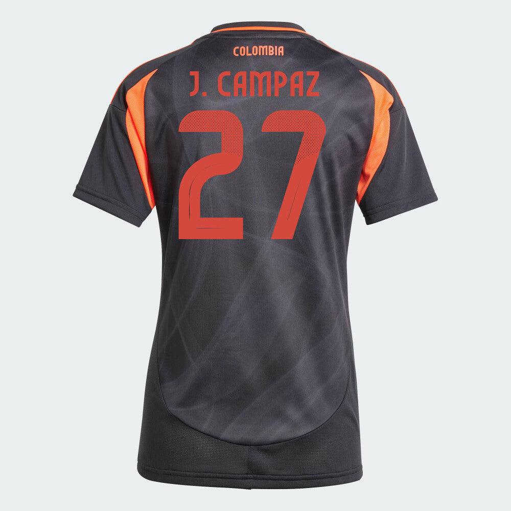 Women's 2024 Colombia J. CAMPAZ 27 Away Replica Jersey