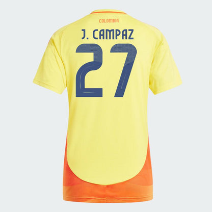 Women's 2024 Colombia J. CAMPAZ 27 Home Replica Jersey