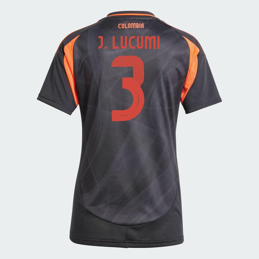 Women's 2024 Colombia J. LUCUMI 3 Away Replica Jersey