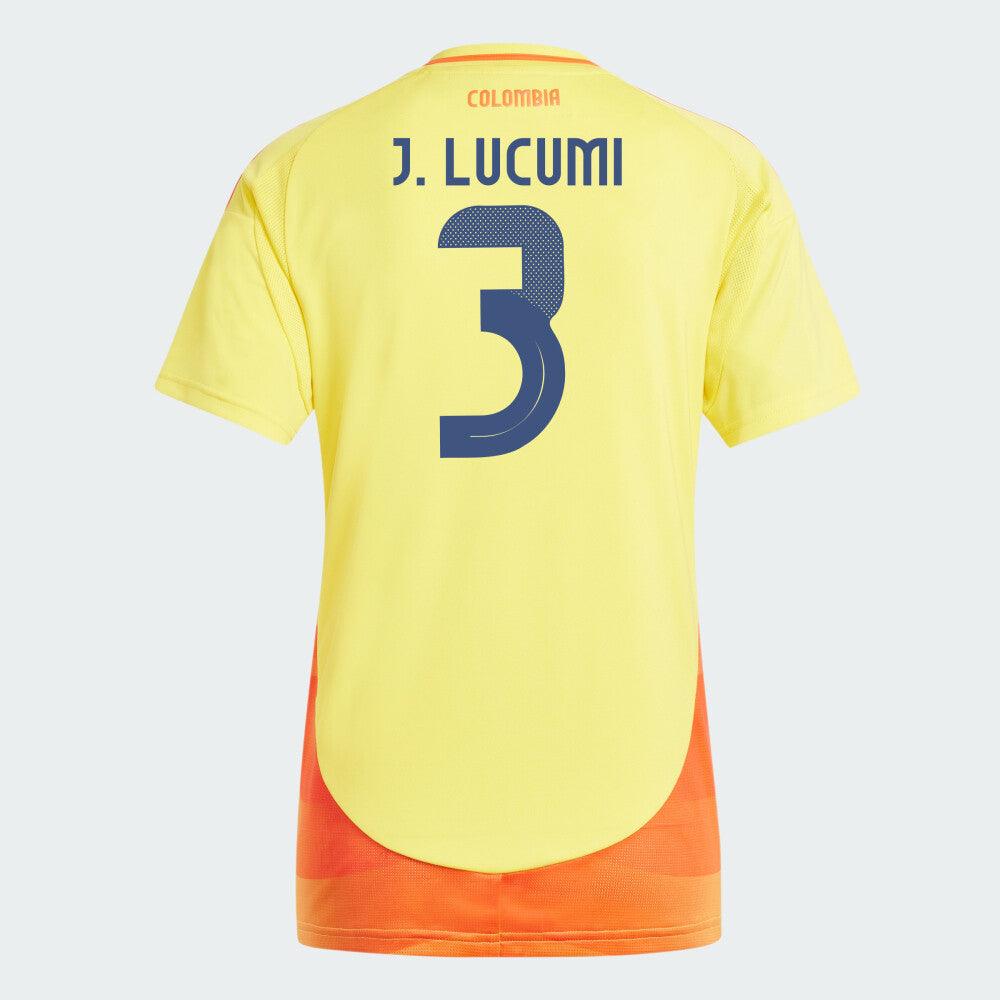 Women's 2024 Colombia J. LUCUMI 3 Home Replica Jersey