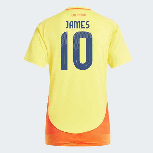 Women's 2024 Colombia JAMES 10 Home Replica Jersey