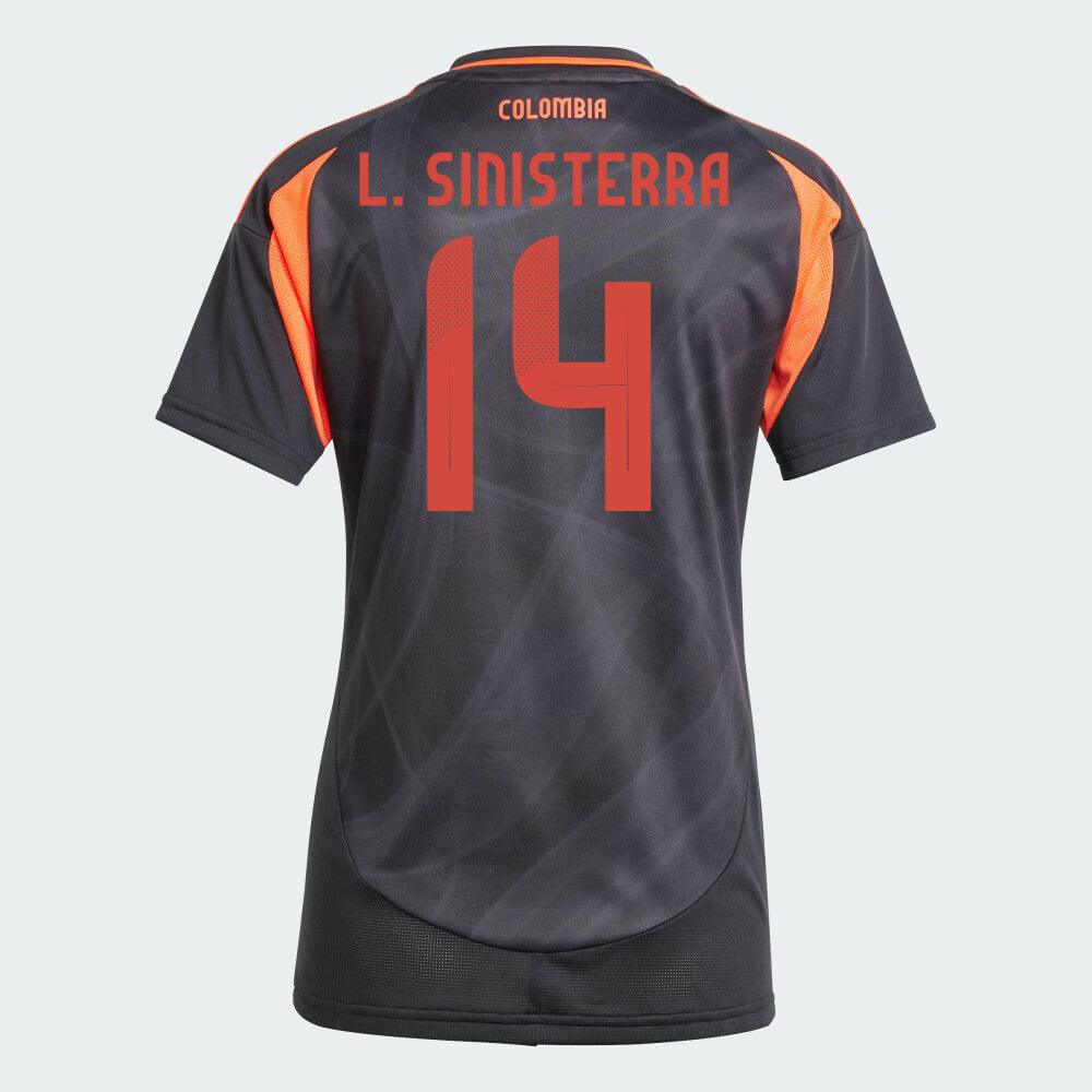 Women's 2024 Colombia L. SINISTERRA 14 Away Replica Jersey