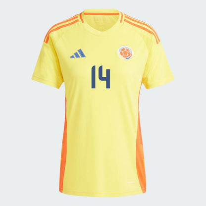 Women's 2024 Colombia L. SINISTERRA 14 Home Replica Jersey