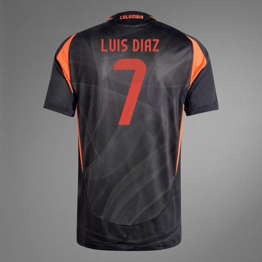 Youth 2024 Colombia LUIS DIAZ 7 Away Replica Jersey