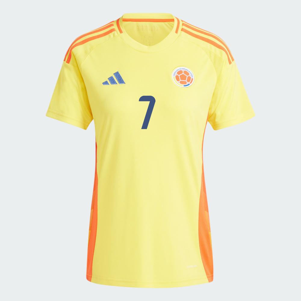 Women's 2024 Colombia LUIS DIAZ 7 Home Replica Jersey