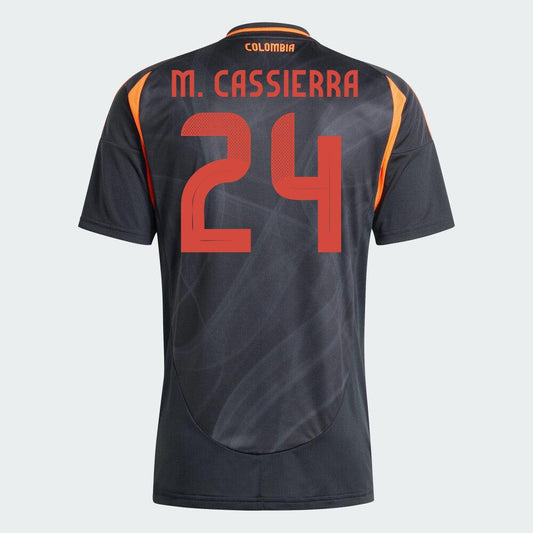 Youth 2024 Colombia M. CASSIERRA 24 Away Replica Jersey