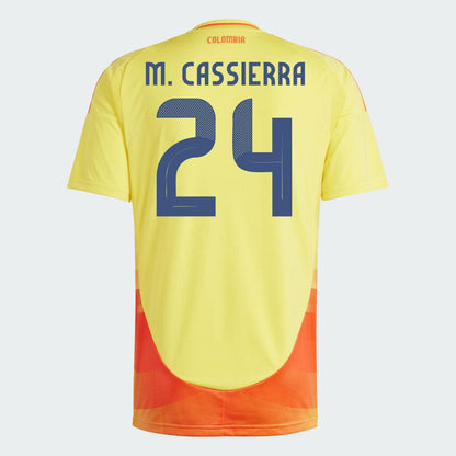 2024 Colombia M. CASSIERRA 24 Home Replica Jersey