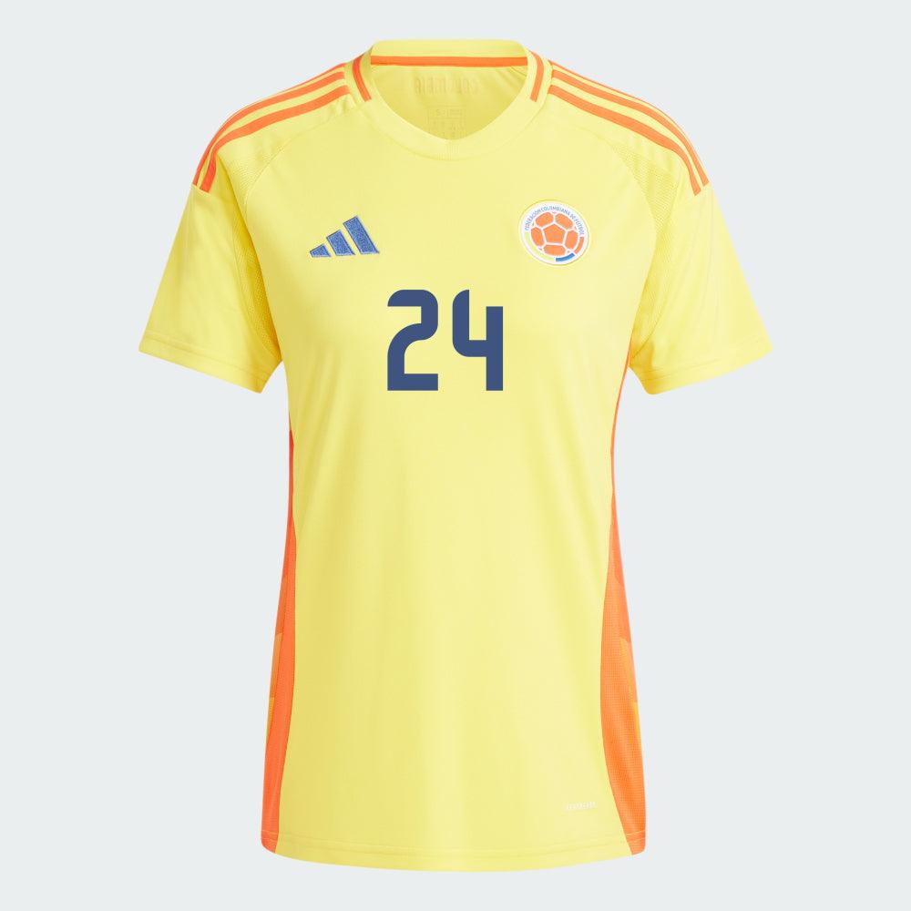 Women's 2024 Colombia M. CASSIERRA 24 Home Replica Jersey