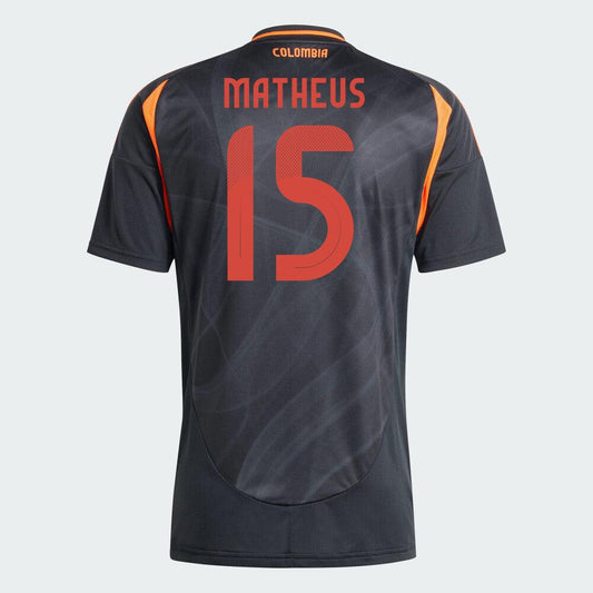 Youth 2024 Colombia MATHEUS 15 Away Replica Jersey