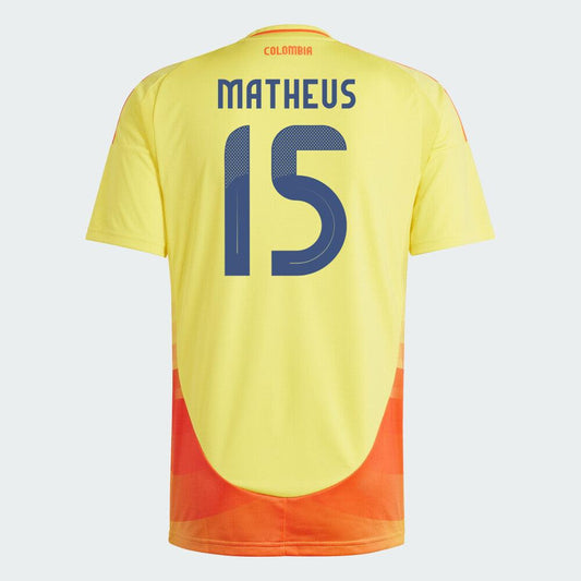 Youth 2024 Colombia MATHEUS 15 Home Replica Jersey